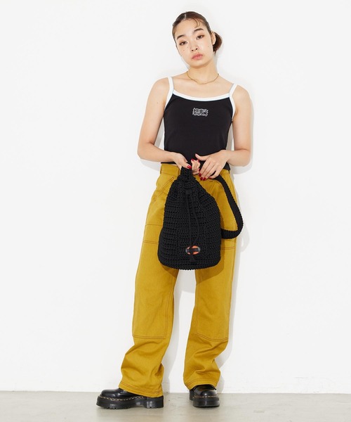 X-girl（エックスガール）の「KNIT BONSAC（ショルダーバッグ・レディース・ホワイト/ブラック・ONE SIZE）」の19枚目の写真