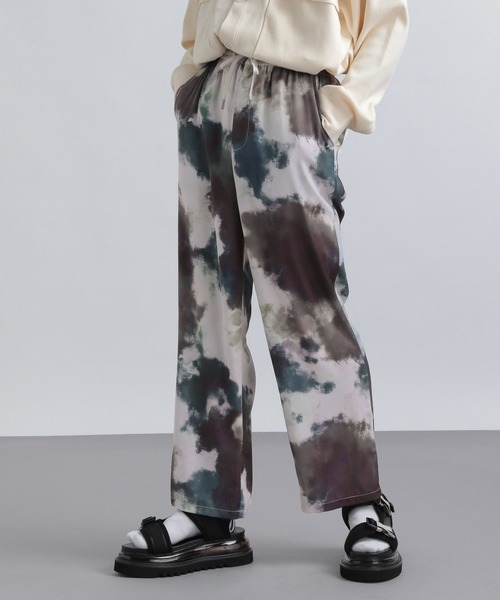HARE(ハレ)の「トロミBLURパンツ(HARE)(その他パンツ・メンズ・ブラック/オフホワイト・FREE)」の2枚目の写真