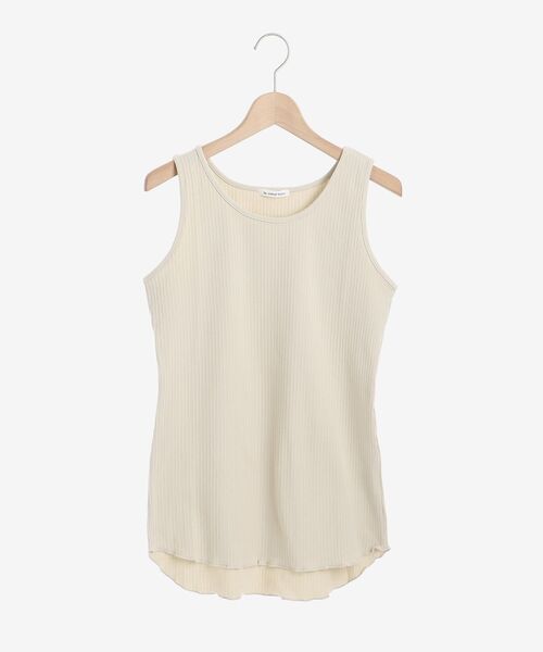 le.coeur blanc（ルクールブラン）の「ランダムリブタンク（タンクトップ・レディース・ブラック/オフホワイト/カーキオリーブ/グレイッシュベージュ・38）」の3枚目の写真