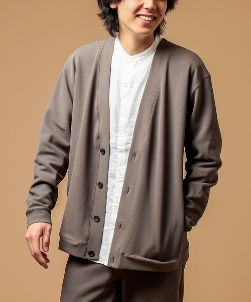B.C STOCK(ベーセーストック)の「4WAY EASY カーディガン(カーディガン/ボレロ・メンズ・ブラック/ブラウン系その他・SMALL/MEDIUM/LARGE)」の2枚目の写真