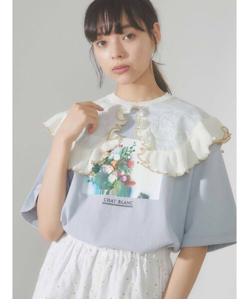 merry jenny（メリージェニー）の「シアーニットフリルカラー（付け襟・レディース・ブラック/アイボリー・FREE）」の8枚目の写真