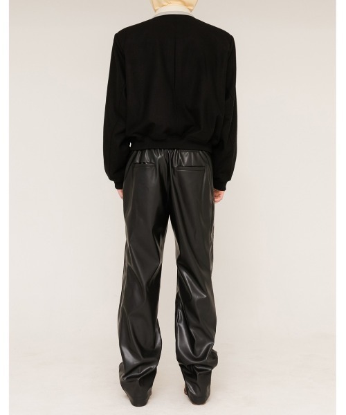 ANOTHERYOUTH（アナザーユース）の「【ANOTHERYOUTH/アナザーユース】side snap leather pts/フェイクレザーパンツ（その他パンツ・メンズ・ブラック・ONE SIZE）」の12枚目の写真