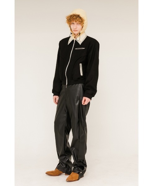 ANOTHERYOUTH（アナザーユース）の「【ANOTHERYOUTH/アナザーユース】side snap leather pts/フェイクレザーパンツ（その他パンツ・メンズ・ブラック・ONE SIZE）」の15枚目の写真