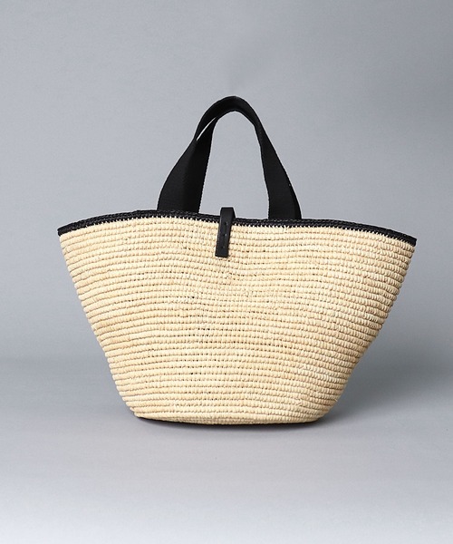 MAISON N.H PARIS(メゾンエヌアッシュパリ)の「【 MAISON N.H PARIS / メゾンエヌアッシュパリ 】 CARLA GRAND(かごバッグ・レディース・ナチュラル/ブラック・FREE)」の4枚目の写真