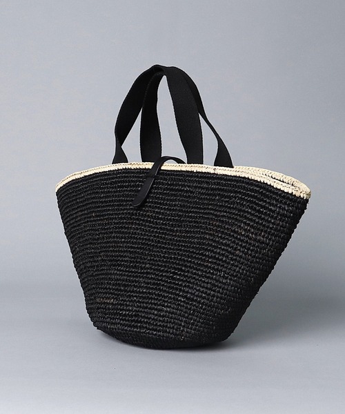 MAISON N.H PARIS(メゾンエヌアッシュパリ)の「【 MAISON N.H PARIS / メゾンエヌアッシュパリ 】 CARLA GRAND(かごバッグ・レディース・ナチュラル/ブラック・FREE)」の5枚目の写真