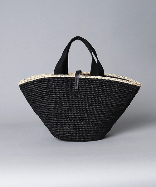 MAISON N.H PARIS(メゾンエヌアッシュパリ)の「【 MAISON N.H PARIS / メゾンエヌアッシュパリ 】 CARLA GRAND(かごバッグ・レディース・ナチュラル/ブラック・FREE)」の6枚目の写真