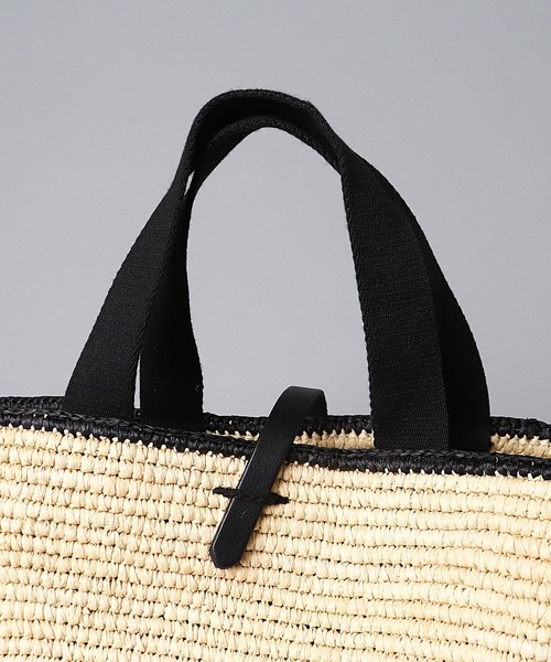 MAISON N.H PARIS(メゾンエヌアッシュパリ)の「【 MAISON N.H PARIS / メゾンエヌアッシュパリ 】 CARLA GRAND(かごバッグ・レディース・ナチュラル/ブラック・FREE)」の7枚目の写真