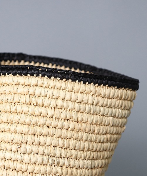 MAISON N.H PARIS(メゾンエヌアッシュパリ)の「【 MAISON N.H PARIS / メゾンエヌアッシュパリ 】 CARLA GRAND(かごバッグ・レディース・ナチュラル/ブラック・FREE)」の9枚目の写真