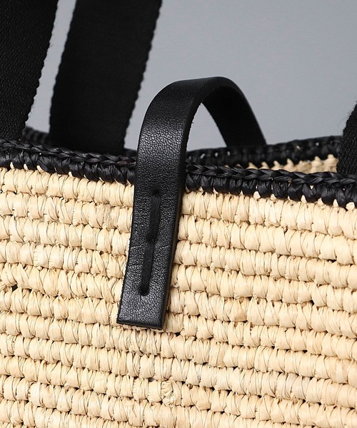 MAISON N.H PARIS(メゾンエヌアッシュパリ)の「【 MAISON N.H PARIS / メゾンエヌアッシュパリ 】 CARLA GRAND(かごバッグ・レディース・ナチュラル/ブラック・FREE)」の10枚目の写真