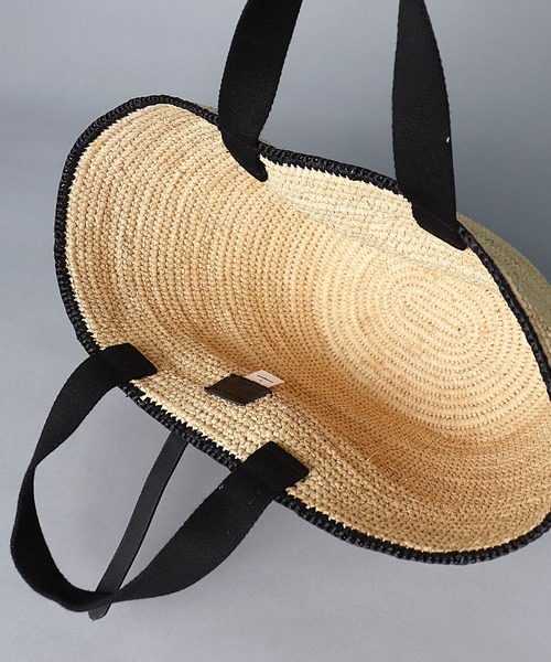 MAISON N.H PARIS(メゾンエヌアッシュパリ)の「【 MAISON N.H PARIS / メゾンエヌアッシュパリ 】 CARLA GRAND(かごバッグ・レディース・ナチュラル/ブラック・FREE)」の11枚目の写真