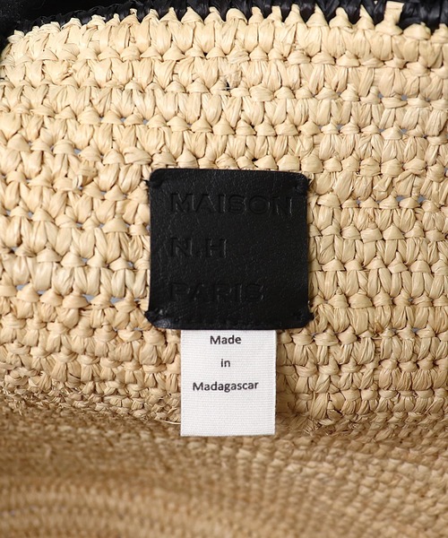 MAISON N.H PARIS(メゾンエヌアッシュパリ)の「【 MAISON N.H PARIS / メゾンエヌアッシュパリ 】 CARLA GRAND(かごバッグ・レディース・ナチュラル/ブラック・FREE)」の12枚目の写真
