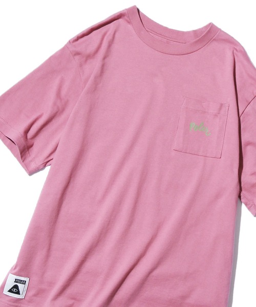 POLeR OUTDOOR STUFF（ポーラーアウトドアスタッフ）の「POLER/ポーラー SCRIPT PKT RELAX FIT TEE 半袖Tシャツ（Tシャツ/カットソー・メンズ・ブルー/ホワイト/ピンク・XL/M/L）」の20枚目の写真