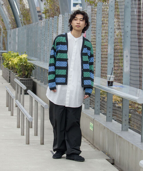 GLOSTER（グロスター）の「【GLOSTER/グロスター】ジオメトリック ジャガードカーディガン（カーディガン/ボレロ・メンズ・ブラック系その他/ブルー系その他/イエロー系その他・MEDIUM/LARGE）」の13枚目の写真