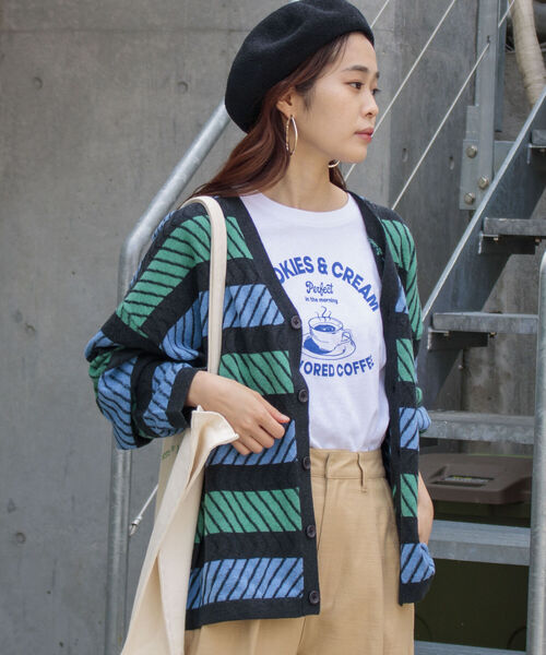 GLOSTER（グロスター）の「【GLOSTER/グロスター】ジオメトリック ジャガードカーディガン（カーディガン/ボレロ・メンズ・ブラック系その他/ブルー系その他/イエロー系その他・MEDIUM/LARGE）」の16枚目の写真