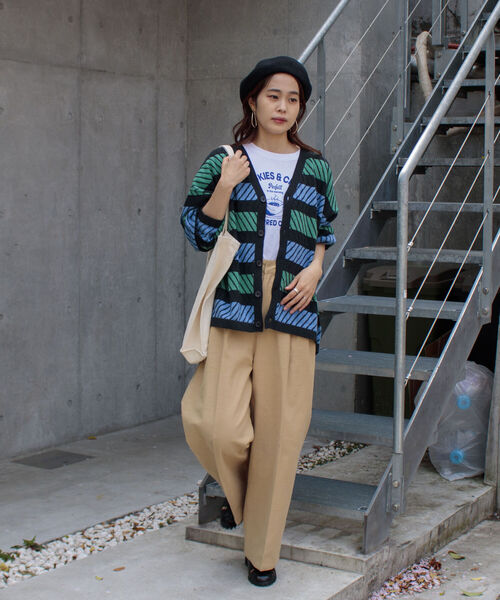 GLOSTER（グロスター）の「【GLOSTER/グロスター】ジオメトリック ジャガードカーディガン（カーディガン/ボレロ・メンズ・ブラック系その他/ブルー系その他/イエロー系その他・MEDIUM/LARGE）」の19枚目の写真