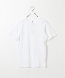 【Hanes/ヘインズ】 BEEFY リブヘンリーネックTシャツ