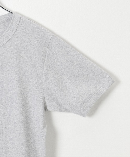HANES(ヘインズ)の「【Hanes/ヘインズ】 BEEFY リブヘンリーネックTシャツ(Tシャツ/カットソー・メンズ・ホワイト/チャコールグレー・LARGE/X-LARGE)」の6枚目の写真