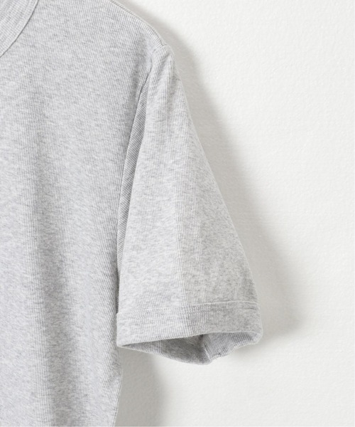 HANES(ヘインズ)の「【Hanes/ヘインズ】 BEEFY リブヘンリーネックTシャツ(Tシャツ/カットソー・メンズ・ホワイト/チャコールグレー・LARGE/X-LARGE)」の7枚目の写真