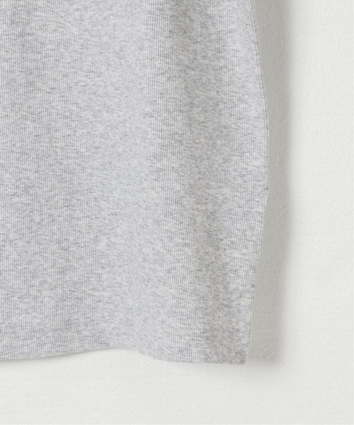 HANES(ヘインズ)の「【Hanes/ヘインズ】 BEEFY リブヘンリーネックTシャツ(Tシャツ/カットソー・メンズ・ホワイト/チャコールグレー・LARGE/X-LARGE)」の9枚目の写真