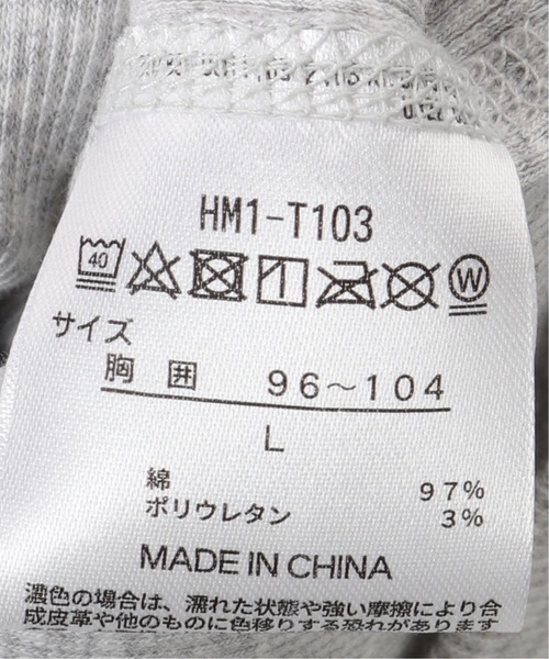 HANES(ヘインズ)の「【Hanes/ヘインズ】 BEEFY リブヘンリーネックTシャツ(Tシャツ/カットソー・メンズ・ホワイト/チャコールグレー・LARGE/X-LARGE)」の11枚目の写真