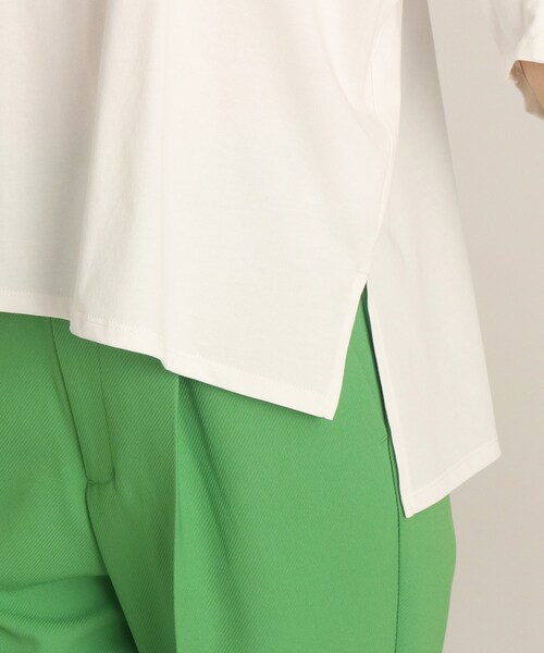 THE SHOP TK （ザ ショップ ティーケー ）の「◆ギャザー七分袖プルオーバー（Tシャツ/カットソー・レディース・ブラック/ベージュ/ホワイト系・12/13）」の22枚目の写真