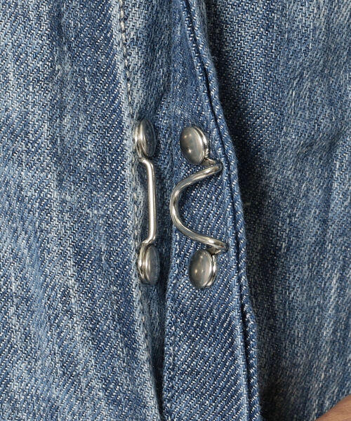 FranCisT_MOR.K.S.（フランシストモークス）の「FranCisT_MOR.K.S./フランシスト モークス/VINTAGE WASHED DENIM LINEN WIRED HOOK SHIRT（シャツ/ブラウス・メンズ・ネイビー・4/3/2）」の10枚目の写真