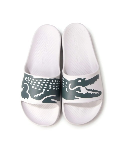 LACOSTE（ラコステ）の「LACOSTE/ラコステ  CROCO 2.0 0721 2  / クロコ スライド スポーツ サンダル CM00101（サンダル・メンズ・ブラック×ブラック/ホワイト×グリーン・25.0cm/26.5cm/27.0cm/28.0cm）」の2枚目の写真