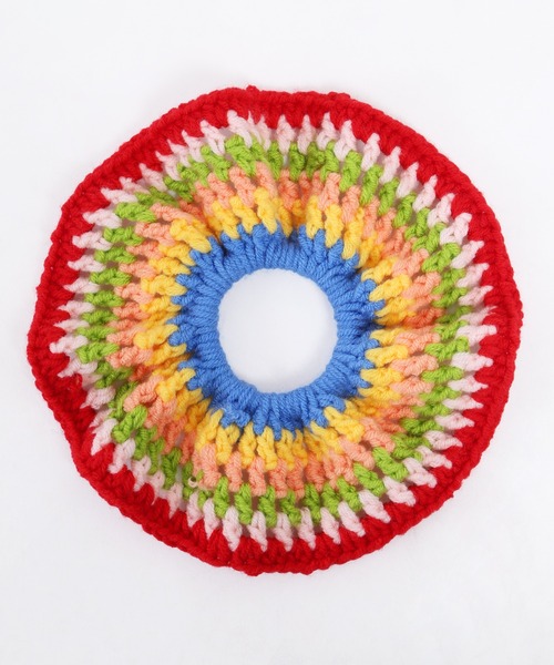 WC（ダブル シー）の「カラフルクロシェヘアゴム（ヘアゴム・レディース・ブラウン/レッド・FREE）」の7枚目の写真