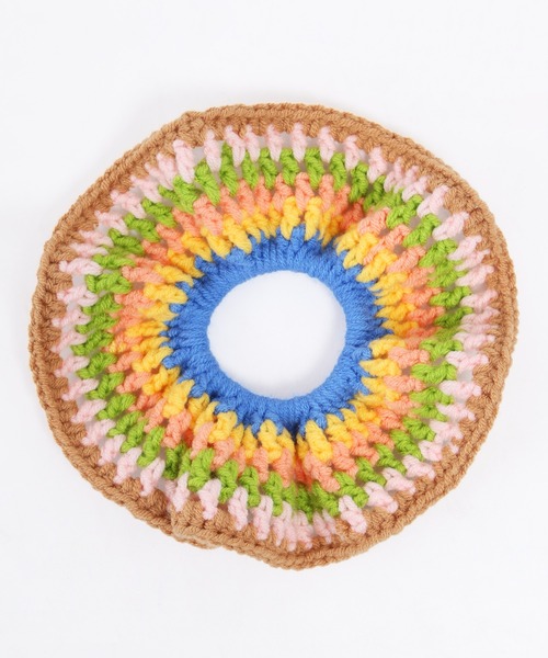 WC（ダブル シー）の「カラフルクロシェヘアゴム（ヘアゴム・レディース・ブラウン/レッド・FREE）」の6枚目の写真