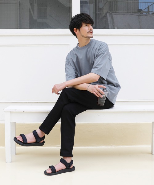 LIL VENDARS(リルヴェンダース)の「ハイストレッチテーパードデニムパンツ(デニムパンツ・メンズ・ブラック/インディゴブルー/ブルー・M/L/XL)」の7枚目の写真