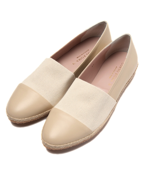 Soareak（ソアリーク）の「【CORSO ROMA9】ﾄﾞｯｷﾝｸﾞｽﾘｯﾎﾟﾝ（スニーカー・レディース・ネイビー/ベージュ・38/36/37）」の2枚目の写真