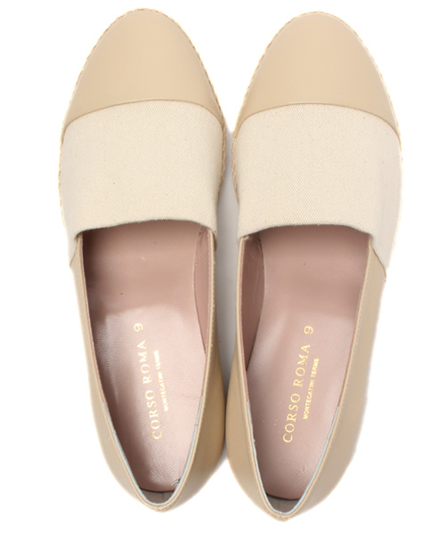 Soareak（ソアリーク）の「【CORSO ROMA9】ﾄﾞｯｷﾝｸﾞｽﾘｯﾎﾟﾝ（スニーカー・レディース・ネイビー/ベージュ・38/36/37）」の9枚目の写真