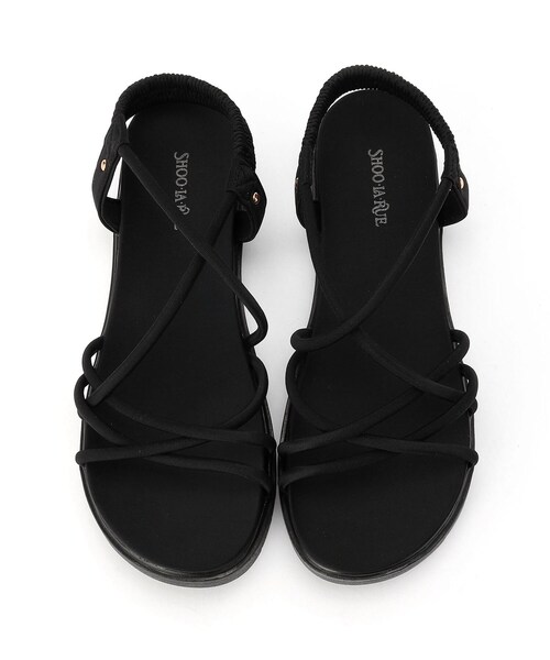 SHOO・LA・RUE（シューラルー）の「◆スポンディングチューブサンダル（サンダル・レディース・ブラック/ベージュ・35/45）」の10枚目の写真