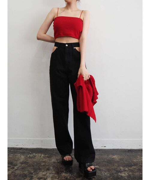 EVRIS（エヴリス）の「アンサンブルシャツニットトップス（ニット/セーター・レディース・ブラック/レッド/ブルー/アイボリー・FREE）」の17枚目の写真