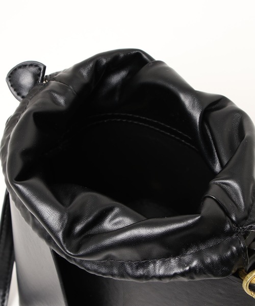 LA VORAGINE(ラ ヴォラジネ)の「巾着花型ショルダーバッグ/ハンドバッグ(ハンドバッグ・レディース・ベージュ/ブラック/アイボリー/グリーン・FREE)」の14枚目の写真