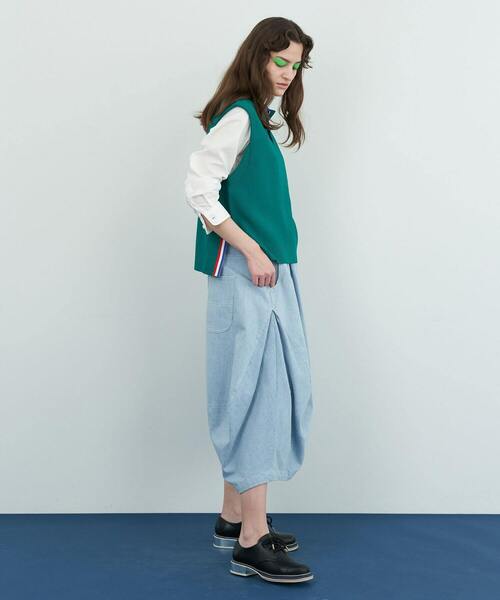 FRAPBOIS（フラボア）の「ヘンリーベスト（ベスト・レディース・グリーン/ベージュ・1/2）」の17枚目の写真