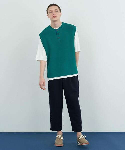 FRAPBOIS（フラボア）の「ヘンリーベスト（ベスト・レディース・グリーン/ベージュ・1/2）」の9枚目の写真