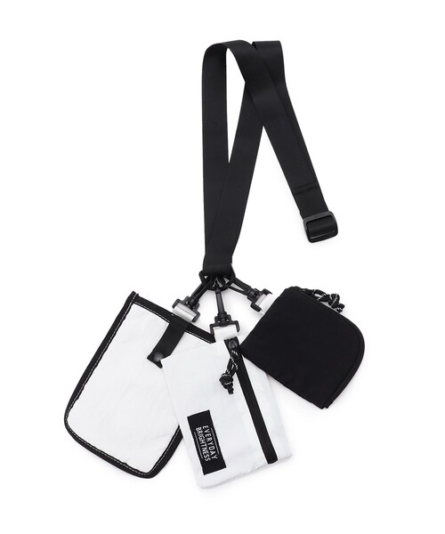 SHOO・LA・RUE（シューラルー）の「◆【3点セット】ポーチショルダー（ショルダーバッグ・レディース・オフホワイト/ナチュラル/ブラック・00）」の2枚目の写真