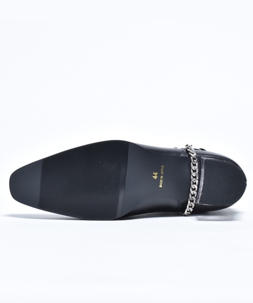 endevice（エンデヴァイス）の「クリアヒール サイドゴアブーツ / リングベルト ヒールブーツ / 日本製（ブーツ・メンズ・ブラック・44/40/42）」の10枚目の写真