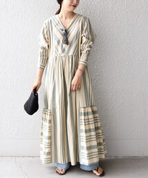 NE QUITTEZ PAS! | 【SHIPS別注】ne Quittez pas:〈洗濯機可能〉ストライプワンピース◆(ワンピース)