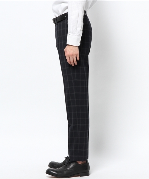 417 EDIFICE（フォーワンセブンエディフィス）の「◇DRESS / ドレス : W/Pウィンドペン スラックス（スーツパンツ・メンズ・ネイビー/チャコールグレー・SMALL/LARGE/MEDIUM）」の5枚目の写真