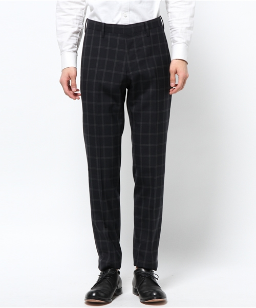 417 EDIFICE（フォーワンセブンエディフィス）の「◇DRESS / ドレス : W/Pウィンドペン スラックス（スーツパンツ・メンズ・ネイビー/チャコールグレー・SMALL/LARGE/MEDIUM）」の7枚目の写真