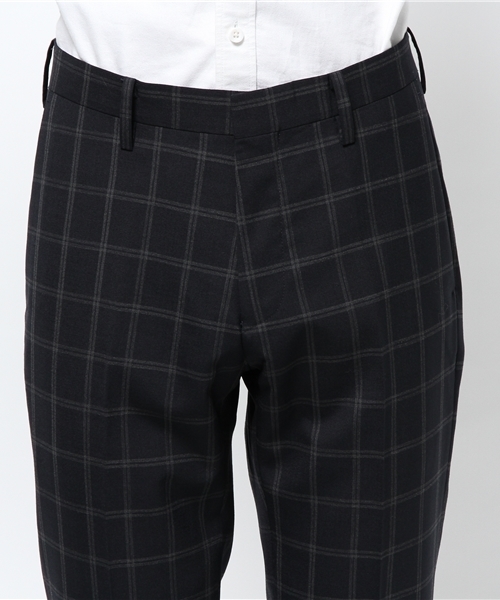 417 EDIFICE（フォーワンセブンエディフィス）の「◇DRESS / ドレス : W/Pウィンドペン スラックス（スーツパンツ・メンズ・ネイビー/チャコールグレー・SMALL/LARGE/MEDIUM）」の8枚目の写真