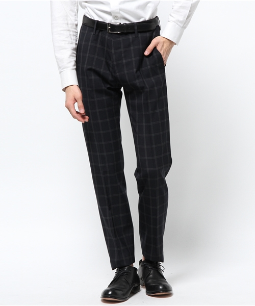 417 EDIFICE（フォーワンセブンエディフィス）の「◇DRESS / ドレス : W/Pウィンドペン スラックス（スーツパンツ・メンズ・ネイビー/チャコールグレー・SMALL/LARGE/MEDIUM）」の14枚目の写真