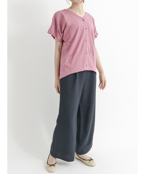 Te chichi TERRASSE（テチチテラス）の「麻調マリンパンツ（その他パンツ・レディース・ベージュ/ネイビー/ブラウン・ﾌﾘ-）」の11枚目の写真