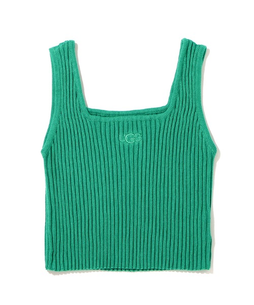 UGG（アグ）の「UGG@mos リブニット タンクトップ / アグ リブニット タンクトップ（タンクトップ・レディース・グリーン/ホワイト/ブラック・L/M）」の3枚目の写真