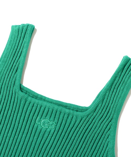 UGG（アグ）の「UGG@mos リブニット タンクトップ / アグ リブニット タンクトップ（タンクトップ・レディース・グリーン/ホワイト/ブラック・L/M）」の5枚目の写真