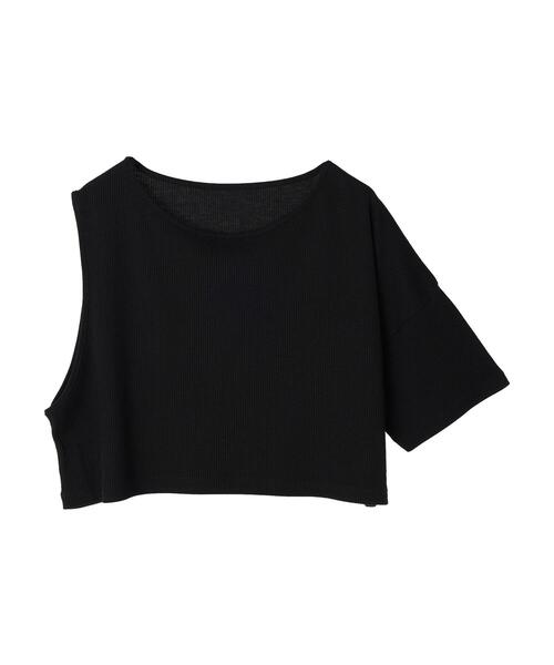 AMERICAN HOLIC（アメリカンホリック）の「SETカットプルオーバー+リブショートプルオーバー（Tシャツ/カットソー・レディース・ブラック/モカ・L/M）」の11枚目の写真