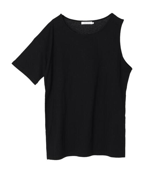 AMERICAN HOLIC（アメリカンホリック）の「SETカットプルオーバー+リブショートプルオーバー（Tシャツ/カットソー・レディース・ブラック/モカ・L/M）」の12枚目の写真