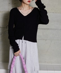 WEGO | WEGO/Vネックリブカーディガン(カーディガン/ボレロ)